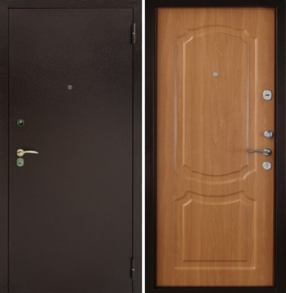 Входная дверь, ФОРТ, Б-11, Медь антикварная/Миланский орех