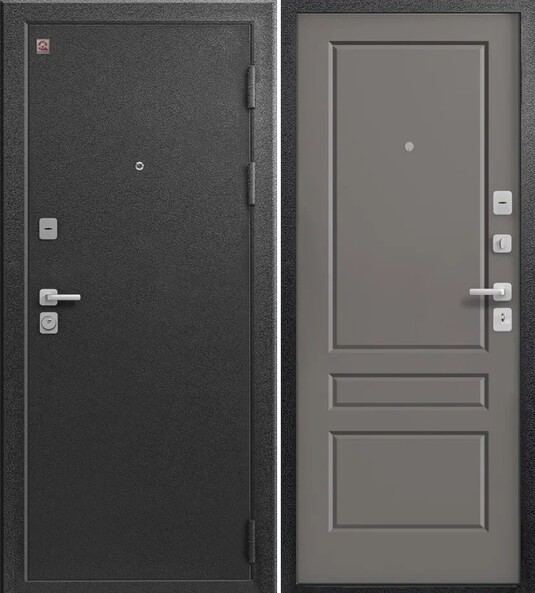 Входная дверь, Центурион, LUX-6, Серый муар/Софт грей
